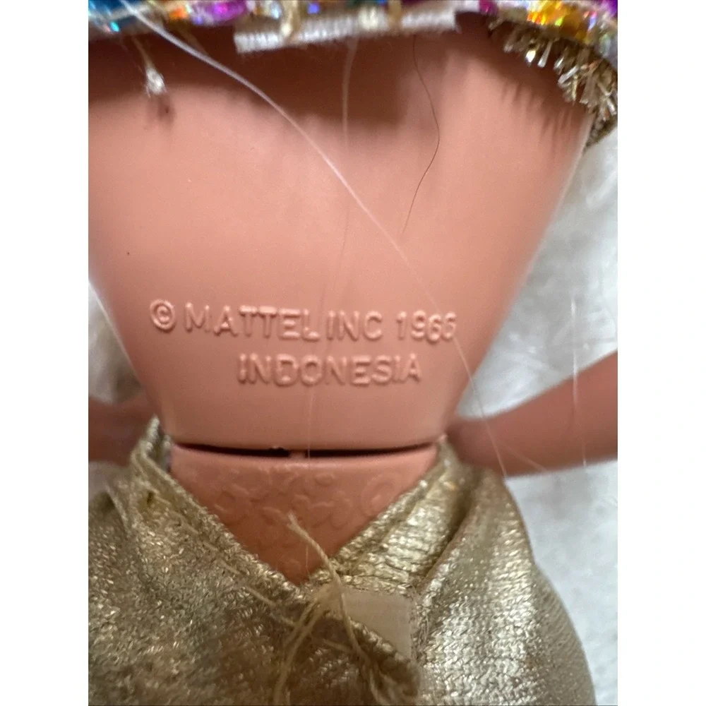 Mattel Jewel Hair Gold Mermaid Barbie Blonde Longest Hair Barbie Doll 1995